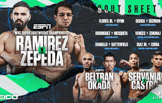 Ramirez vs Zepeda. Where to watch live