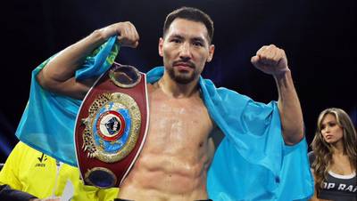 "Estamos listos para llevarnos dos títulos". El campeón kazajo dejó un mensaje antes del combate de unificación