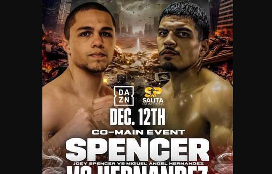Joey Spencer vs Miguel Angel Hernandez - Date, Start time, Fight Card, Location