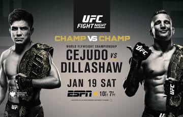 UFC on ESPN+ 1: Сехудо – Диллашоу. Прямая трансляция, где смотреть онлайн