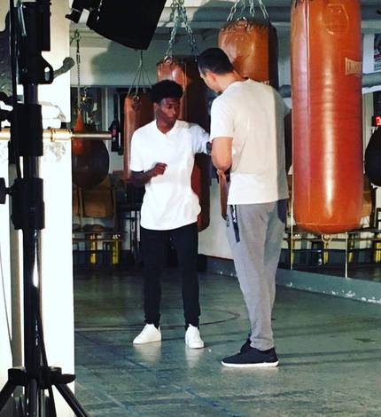 Bavaria’s defender met Wladimir Klitschko in the boxing gym