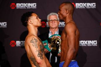 Prograis and Indongo make weight (photos)