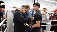 Garcia held open training before the fight with Tagoe
