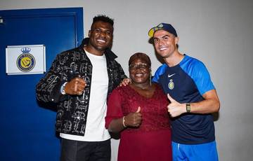 Ngannou met with Ronaldo: "It was good to see you this week, brother"