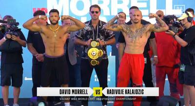 Wann ist David Morrell gegen Radivoje Kalajdzic heute Abend? Ringwalks, Zeitplan, Streaming-Links