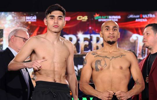 What time is the Art Barrera Jr. vs Michael Portales fight tonight? Start time, ring walks, running order