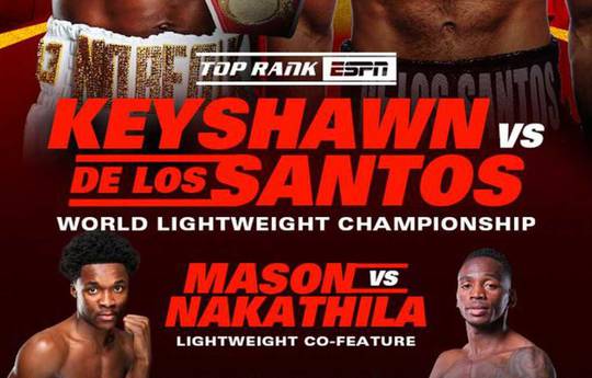 Keyshawn Davis vs Edwin de los Santos Undercard - Full Fight Card List, Schedule, Running Order