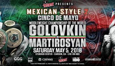 Golovkin to meet Martirosyan on May 5 in Carson