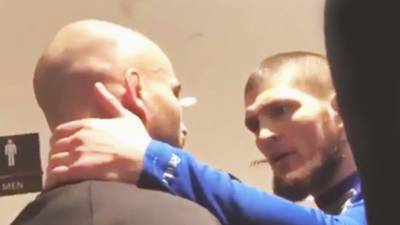 Lobov explains why he did not start a fight after Khabib's slap