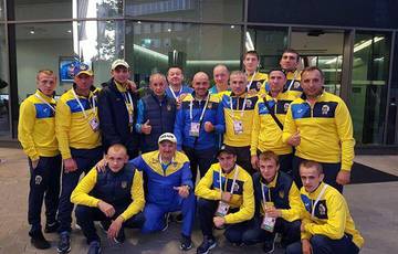 Ukrainian national team arrived in Hamburg