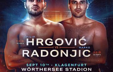 Hrgovic vs Radonjic on September 10 in Austria