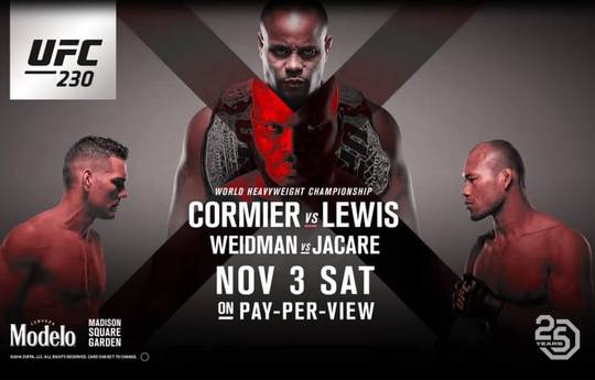 UFC 230: Cormier - Lewis. Where to watch live