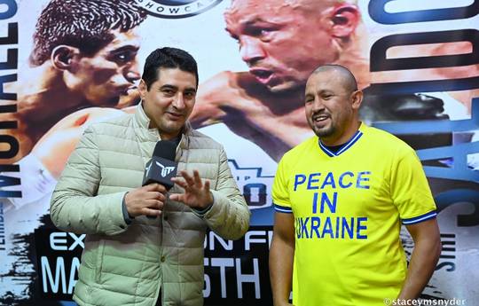 Morales and Salido held a press conference on the eve of the exhibition fight