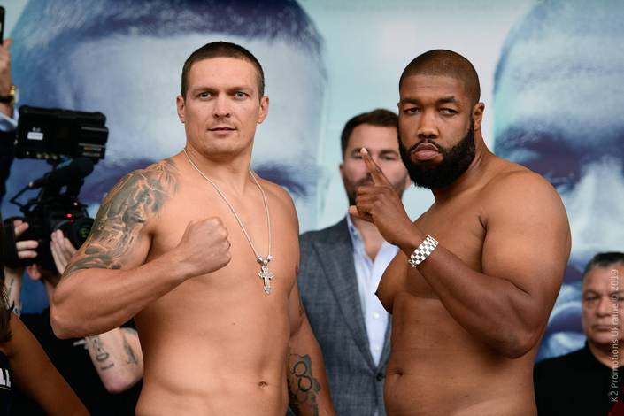 Usyk is 215, Witherspoon - 242