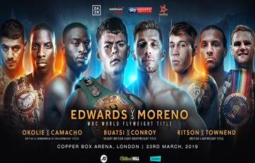 Edwards vs Moreno. Where to watch live