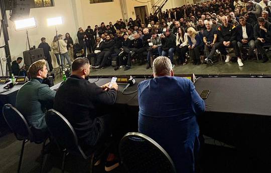 Kabayel and Knyba held a press conference before the fight on January 10 in Oberhausen