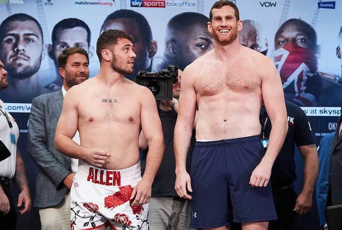 White vs Rivas. Weigh-in results