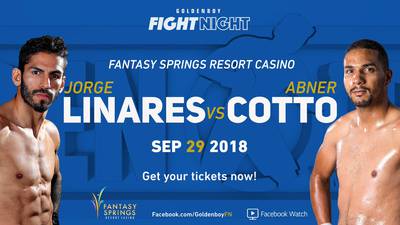 Linares vs Cotto. Where to watch live