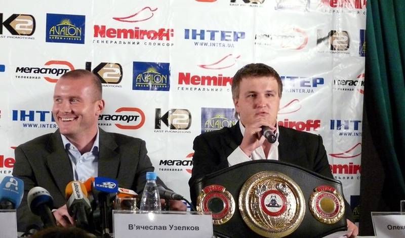 Александр Красюк на пресс-конференции в Киеве перед турниром 21 октярбя во Дворце спорта