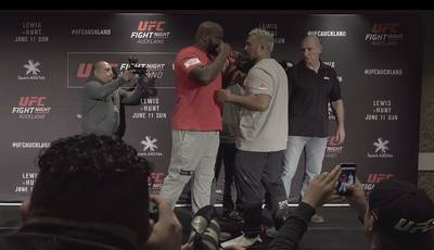 Битвы взглядов участников турнира UFC Fight Night 110: Льюис – Хант (видео)