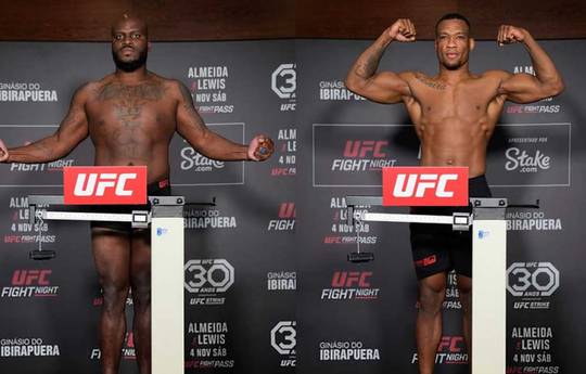 UFC Fight Night 231. Two fights canceled and other weigh-in results