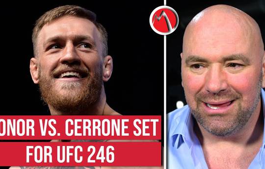 McGregor vs Cerrone is official for UFC 246 on January 18