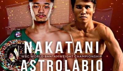 Junto Nakatani vs Vincent Astrolabio - Date, Start time, Fight Card, Location