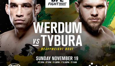 UFC Fight Night 121: Вердум – Тыбура. Прямая трансляция, где смотреть онлайн