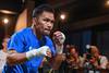 46-year-old Pacquiao showed how he prepares for his return