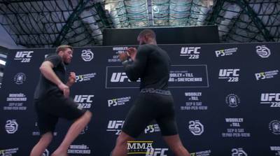 Открытая тренировка участников турнира UFC 228 (видео)