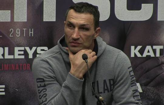 Wladimir Klitschko post fight press conference