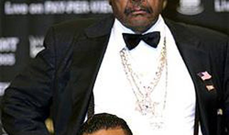 Феликс Тринидад и Дон Кинг на заключительной пресс-конференции перед боем