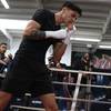 Garcia held open training before the fight with Tagoe