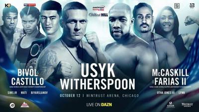 Usyk vs Witherspoon. Where to watch live