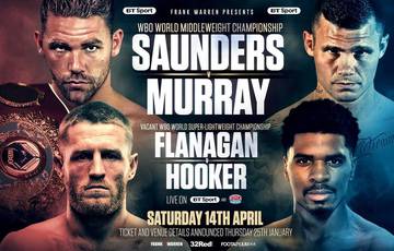 Saunders meets Murray on April 14