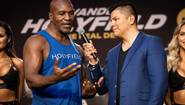 Holyfield and Belfort went to the weigh-in