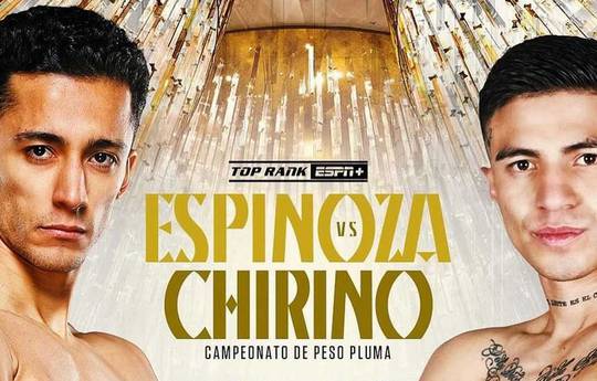 Rafael Espinoza vs Sergio Chirino Sanchez - Date, Start time, Fight Card, Location