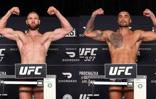 UFC 327: результаты взвешивания