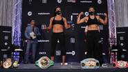 Brekhus and McCaskill make weight before the bout for four titles