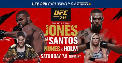 UFC 239 Jones vs. Santos: где смотреть, ссылки на трансляцию