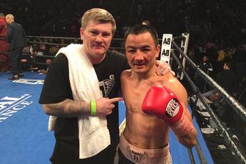 Ex-champ Ricky Hatton celebrates first world title as a trainer