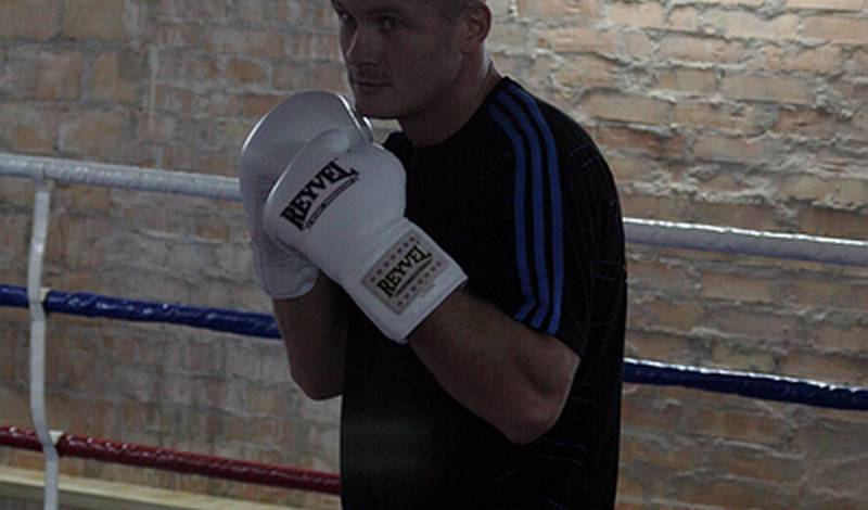 Вячеслав Узелков во время открытой тренировки