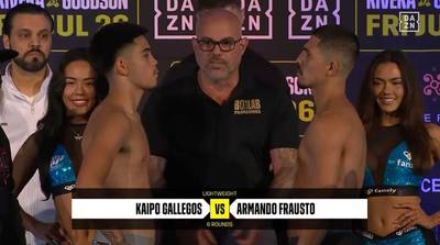 What time is Kaipo Gallegos vs Armando Frausto tonight? Ringwalks, schedule, streaming links