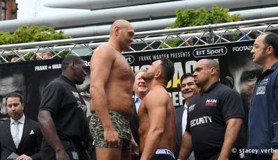 Tyson and Seferi make weight