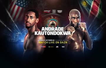 Andrade vs Kautondokwa. Where to watch live