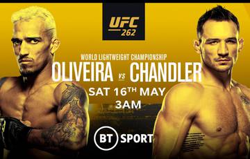 UFC 262: Оливейра – Чендлер. Прямая трансляция, где смотреть онлайн