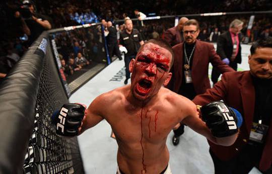 Nate Diaz fights not in the octagon again (video)