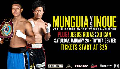 Munguia - Inoue. Where to watch live