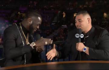 "The fight with him is not lost yet." Wilder spoke about the confrontation with Ruiz