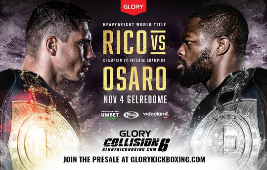 Glory Collision 6: er staan al drie kampioenschapsgevechten op de vechtkaart
